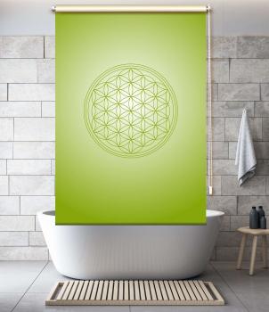 Extartiqe Duschrollo - Blume des Lebens green